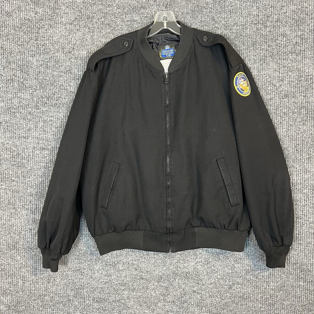 Neptune Garment Jacket Mens 50 Wool Blend Navy Military Thinsulate Liner JROTC